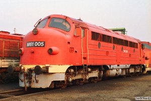 MÁV M61 005. Tapolca 14.04.1991.