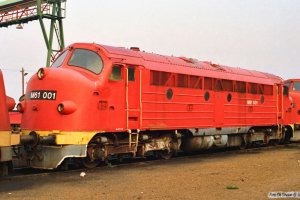 MÁV M61 001. Tapolca 14.04.1991.