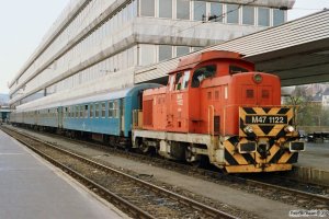 MÁV M47 1122. Budapest-Déli 14.04.1991.