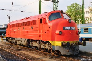 MÁV M61 004. Budapest-Déli 14.04.1991.