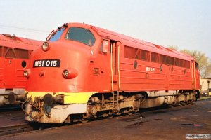 MÁV M61 015. Tapolca 15.04.1991.