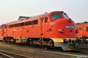 MÁV M61 020. Tapolca 16.04.1991.