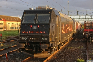 RUSH 185 411-7, 185 413-3 og 185 416-6. Borlänge 10.06.2013.