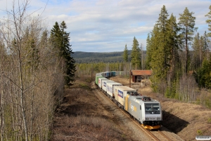 CN 185 708-6 med GT 41907. Backsjön - Selsjön 03.05.2016.