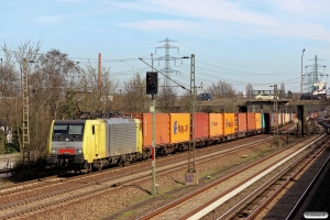 DISPO E 189 915. Hamburg Unterelbe - Hausbruch 20.03.2014.