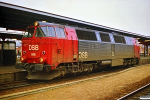 DSB MZ 1418 solo som G 7283 Ng-Fra. Odense 24.03.1988.