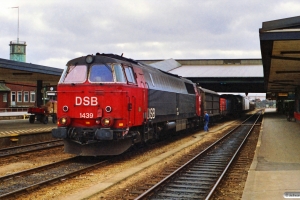 DSB MZ 1439 med særgodstog fra Ng. Fredericia 25.02.1990.