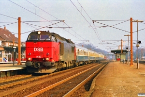 DSB MZ 1447 med P 397 Kh-Rf. Ringsted 17.03.1990.