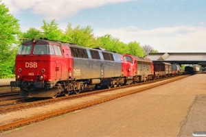 DSB MZ 1413+MY 1127 med G 7344 Ab-Pa. Fredericia 17.05.1991.