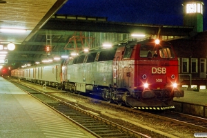 DSB MZ 1419+P+Pbm+Pbm+P+P som G 7592 Tov-Kh. Fredericia 24.05.1991.