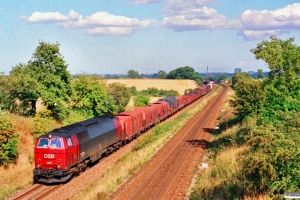 DSB MZ 1427 med G 7441 Gb-År. Km 34,7 Ng (Odense-Holmstrup) 08.09.1991.