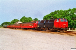 DSB MZ 1407+3 B+Bf+Bcm+Bcm-o som P 595 Kh-Fh. Sindal 29.06.1992.