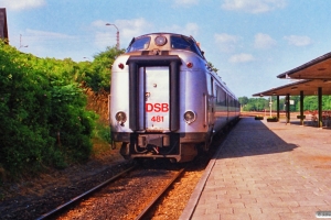 DSB BS 481+MA 460 med L 176 Fh-Kh. Langå 26.06.1988.