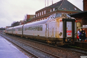 DSB MA 460+BS 489 med L 123 Kh-Str. Kolding 14.01.1989.