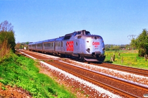 DSB BS 488+MA 467 med L 923 Kd-Sdb. Kolding - Lunderskov 04.05.1989.