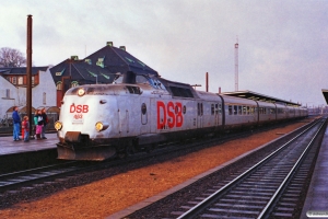 DSB MA 463+MA 460 som L 124 Str-Kh. Odense 27.01.1990.