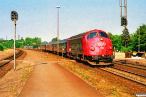 DSB MY 1113+Bcm 424+426+427 som P 13185 Ar-Pa. Skanderborg 07.07.1989.