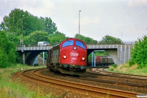 DSB MY 1153 med G 7667 Gb-Es. Odense 17.08.1989.