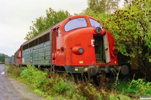 DSB MV 1102 ved Henriksen. Århus 08.10.1989.