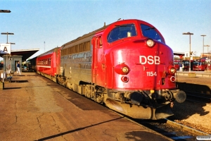 DSB MY 1154 med IC 120 Ar-Kh. Odense 15.10.1989.