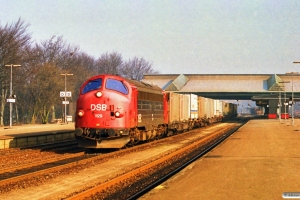 DSB MY 1129 med G 8718 Hj-Pa. Fredericia 18.03.1990.