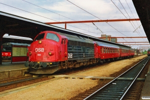 DSB MY 1141+B+B+Bk som P 2753 Od-Fa. Odense 24.08.1990.
