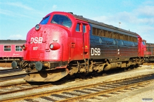 DSB MY 1117. Nyborg Færge 08.09.1990.