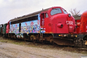 DSB MY 1133 ved Henriksen. Århus 07.02.1991.