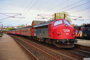 DSB ADns+4 B+MY 1158 som P 1564 Kø-Kh. Slagelse 07.05.1991.