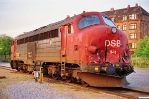DSB MY 1141 - Skadet under rangering i Kolding med G 842051 Kd-Pa den 13/5. Århus 27.05.1991.