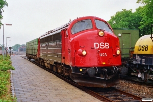 DSB MY 1123 med G 8317 Rb-Æk. Ribe 24.06.1991.