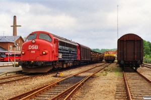 DSB MY 1115 med G 7749 Ar-Hr. Silkeborg 26.06.1991.