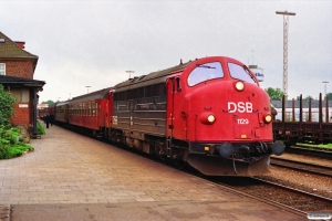 DSB MY 1129+B+Bf+3 Bn som P 8008 Pa-Kh. Padborg 27.06.1991.