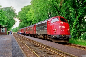 DSB MY 1157+Bn-v+Bn+ABns som Re 2445 Ro-Næ. Gadstrup 29.06.1991.