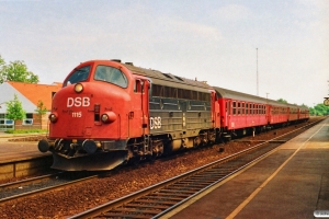 DSB MY 1115+3 B+2 Bn-n som P 8032 Kh-Pa. Middelfart 24.07.1991.