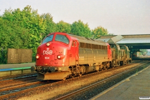 DSB MY 1104+MH 394+MH 400 som M 8314 Fa-Od. Fredericia 12.10.1991.