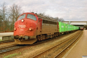 DSB MY 1110 med G 8772 År-Fa. Fredericia 19.03.1992.