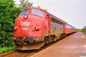 DSB MY 1146+4 B som M 7930 Fh-Ab. Brønderslev 29.06.1992.