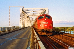 DSB MY 1104 med G 9152 Es-Rg. Km 82,0 Ng (Middelfart-Fredericia) 09.10.1992.