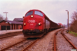DSB MY 1110 med G 7851 Gr-Ar. Grenå 23.04.1993.