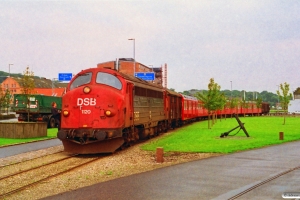 DSB MY 1120+Gs+S-tog+Gs. Randers 15.08.1993.