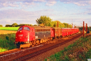 DSB MY 1121+Gs+S-tog+Gs som G 6851 Htå-Ar. Snoghøj 28.08.1993.