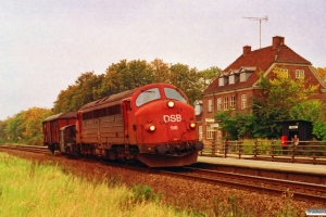 DSB MY 1116+Køf 290+Gs som M 8767 Ar-Næ. Skalbjerg 02.10.1993.