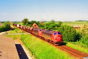 DSB MY 1150+MY 1119 med G 7734 Ho-Hr. Vildbjerg 20.06.1994.