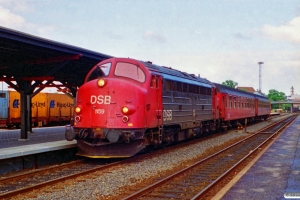 DSB MY 1159+Ba+Ba som Re 3609 Es-Fa. Kolding 23.06.1994.