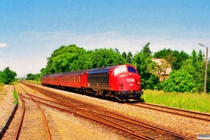 DSB MY 1157+Ba+Ba+Ba som Re 3752 Str-Fa. Hjerm 24.06.1994.