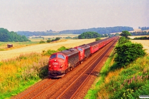 DSB MY 1120+MY 1143+B+B+BDan+7 B som M 8367 Ng-Te. Km 25,7 Fa (Kolding-Lunderskov) 28.07.1994.