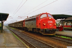 DSB MY 1155+9 Hbis som G 6641 Næ-Kø. Ringsted 27.11.1994.