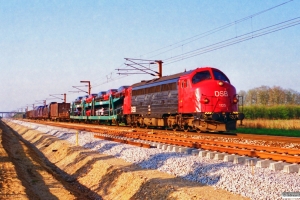 DSB MY 1125 med G 6615 Pa-Rq. Rødekro 01.05.1995.