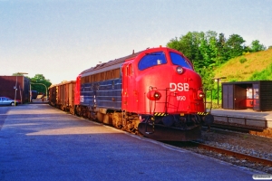 DSB MY 1150+Eaos+2 Snps som G 7915 Rd-Hb. Hobro 22.06.1995.